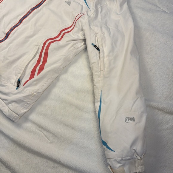 Trespass Protekt Waterproof Windproof, Ski Snow Hooded White Jacket Women's Sz L - Picture 4 of 16